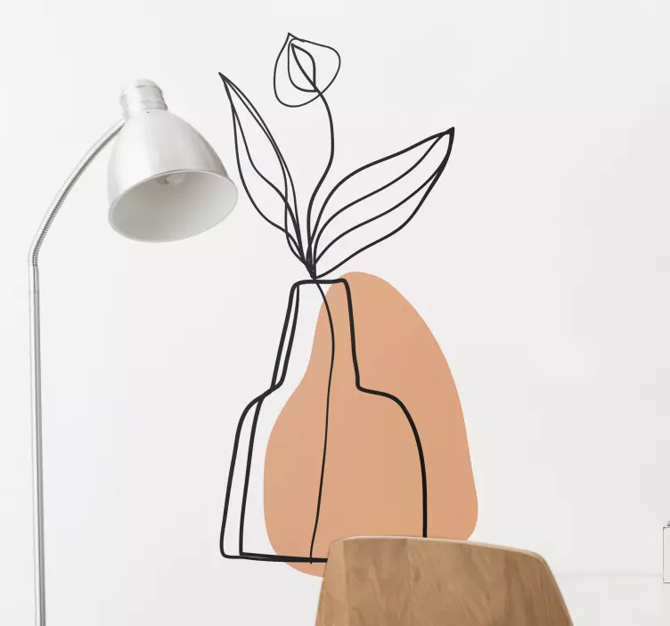 Lehti kukoistaa kasvitarrat - Tenstickers