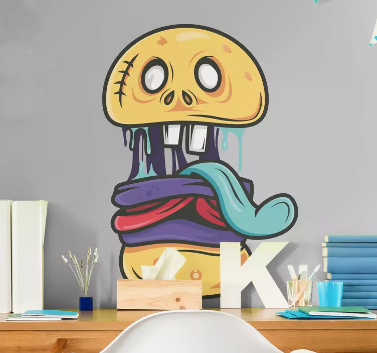 Leikkisä sarjakuvahirviö monsteritarra - Tenstickers