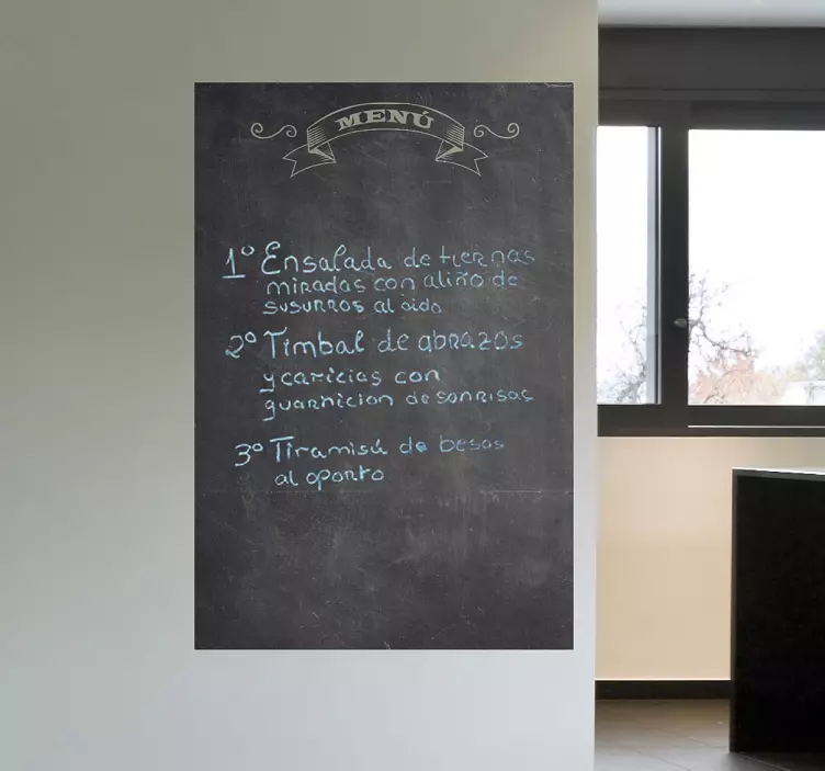 Liitutaulun valikkotarra - Tenstickers