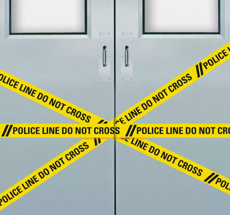 Line Do Not Cross Sisustustarra - Tenstickers