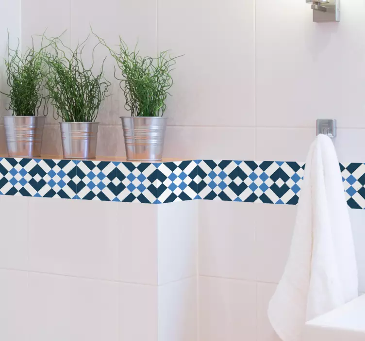 Lisbonityylinen laattareunus tarra - Tenstickers