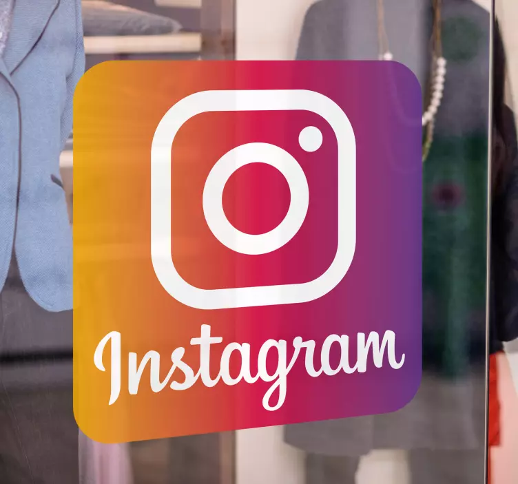 Logo instagram tarroja näyteikkunoihin - Tenstickers