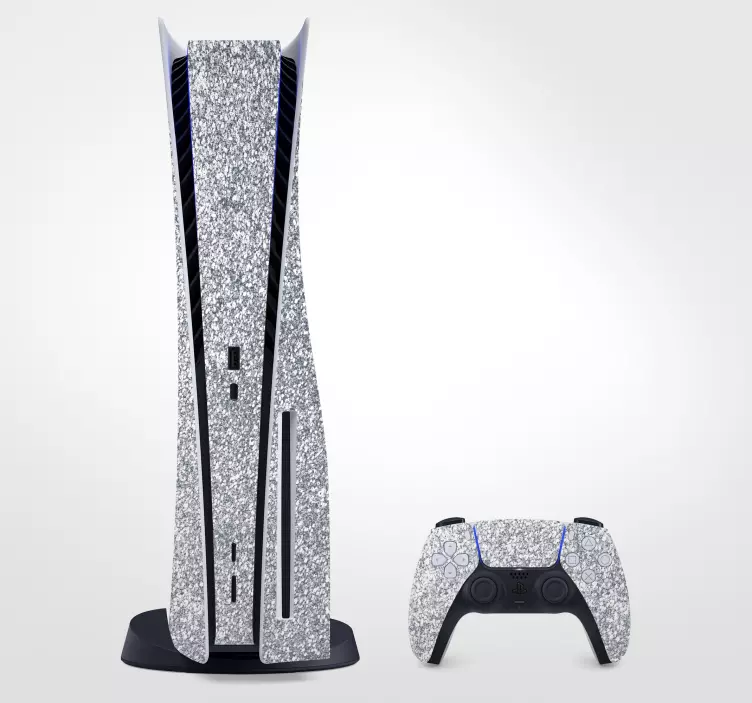 Loistava hopea tarra PS5 skin - Tenstickers