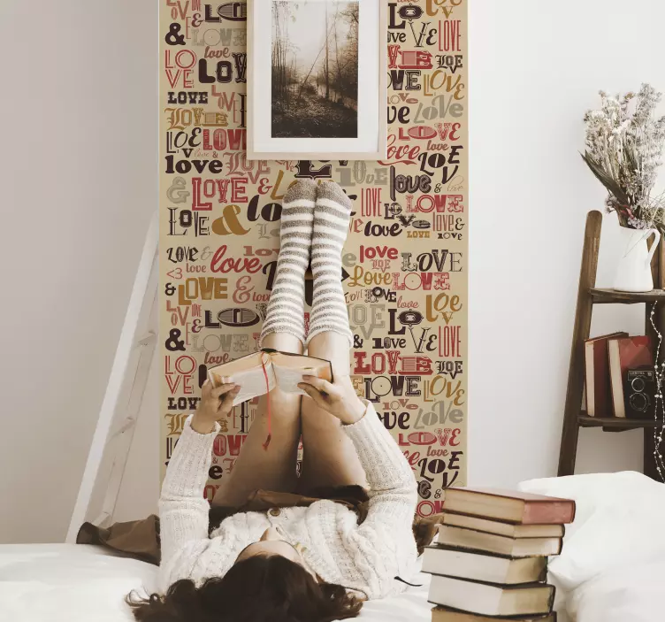 Love typografia rakkaustarra - Tenstickers