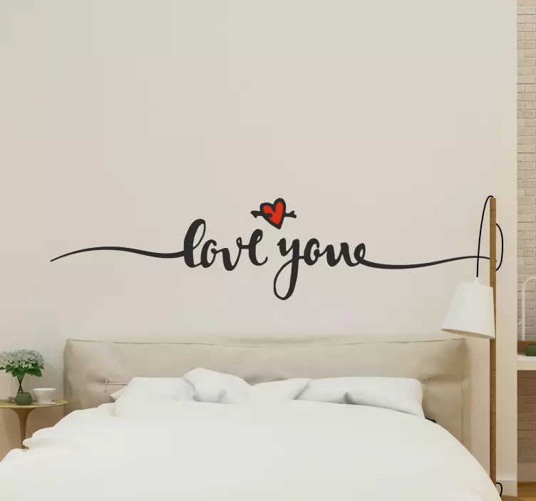 Love you headboard tarra - Tenstickers
