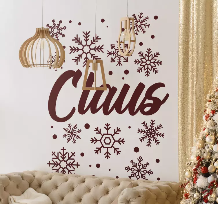 Ihana lumihiutaleet nimi joulutarrat - Tenstickers