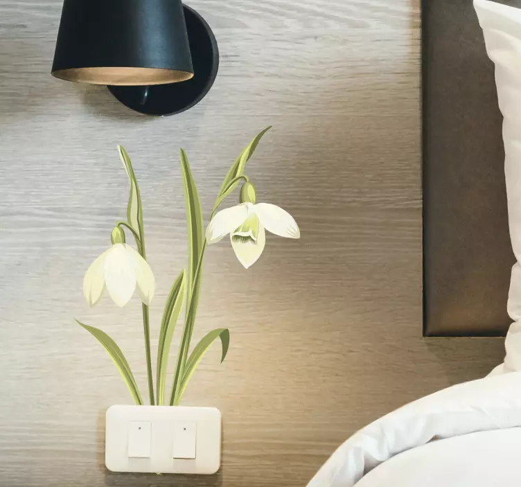 Lumikello kasvi kukkatarra - Tenstickers