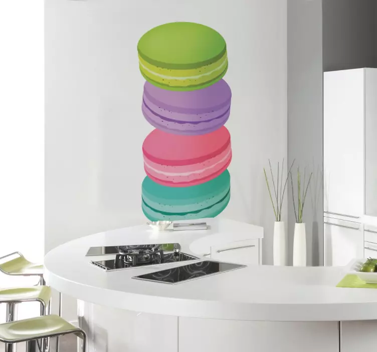 Macaron-keksit Sisustustarra - Tenstickers