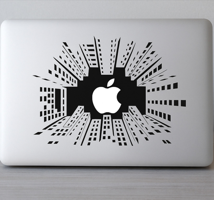 Macbook-pilvenpiirtäjät läppäritarra - Tenstickers