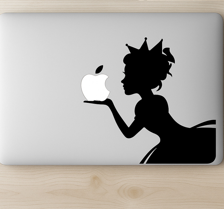 Macbook-prinsessa läppäritarra - Tenstickers