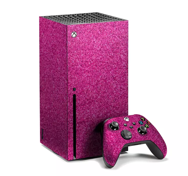 Magenta glitteriä Xbox tarra - Tenstickers