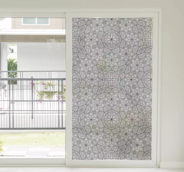 Mesmorising mandala ikkunatarra - Tenstickers