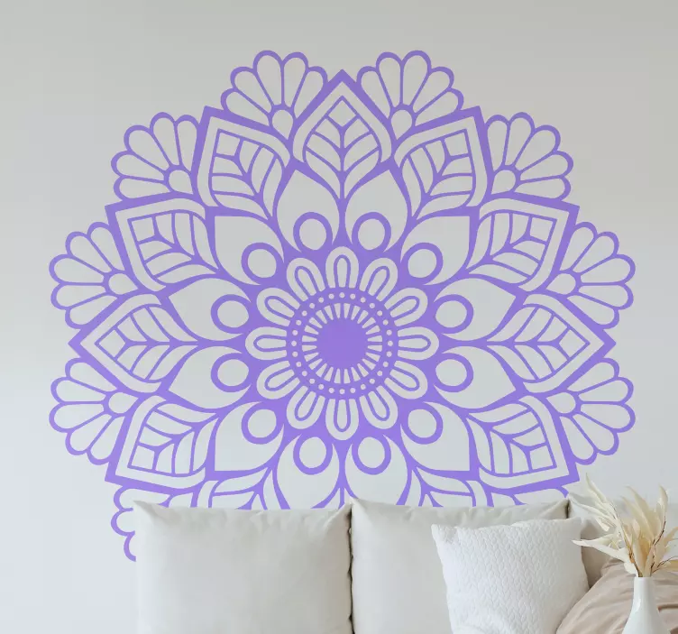 Mandala kukka joogaa varten kukkatarrat - Tenstickers
