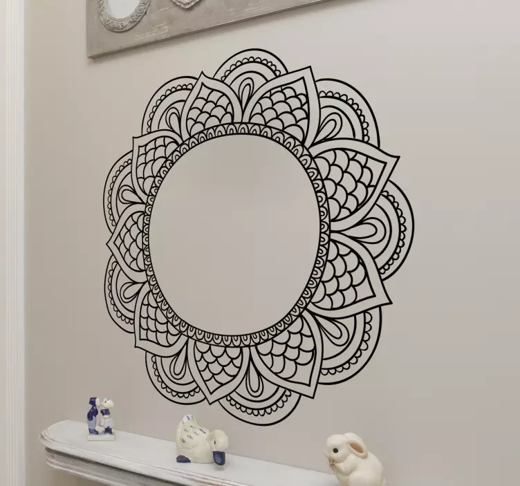 Mandala ympyrä koriste tarra - Tenstickers