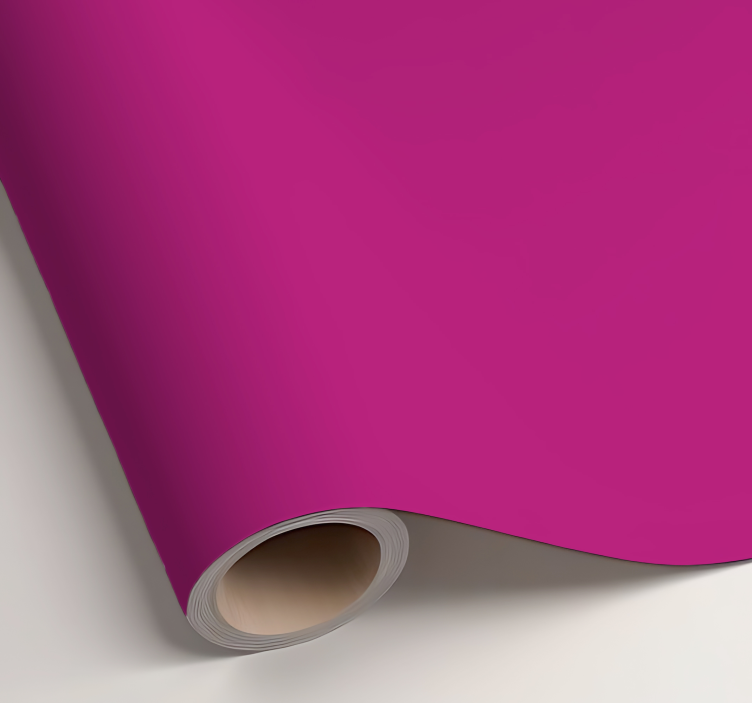 Matta kuuma pinkki yksivärinen vinyylitarra - Tenstickers