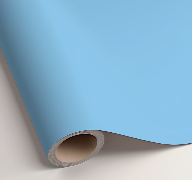 Matta taivaansininen yksivärinen vinyylitarra - Tenstickers