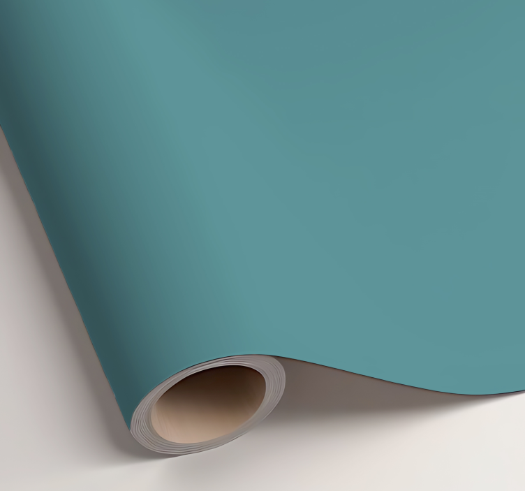 Matta tumma turkoosi yksivärinen vinyylitarra - Tenstickers