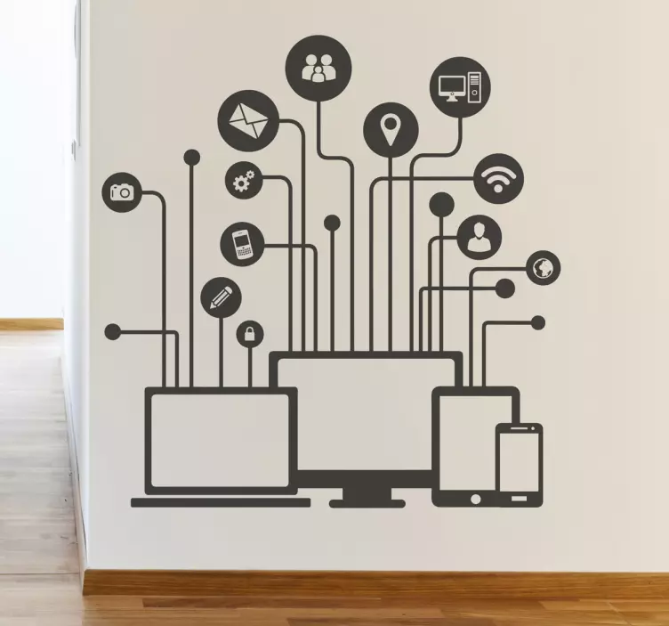 Mediakuva koriste tarra - Tenstickers