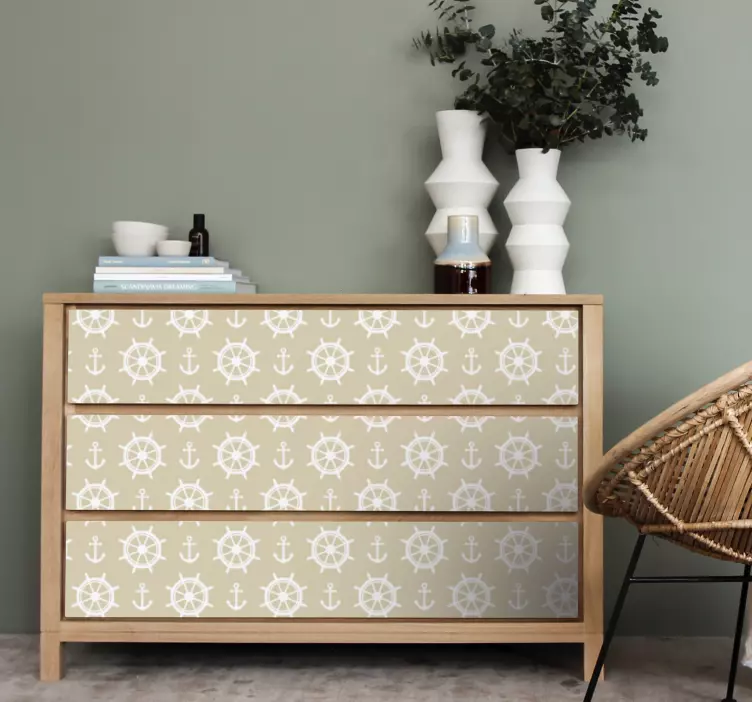 Merellinen rattaat huonekalutarra - Tenstickers