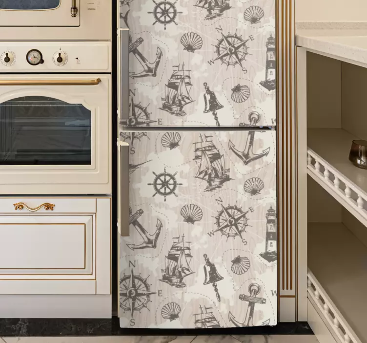 Merenkulkuaiheinen suunnittelu jääkaappitarra - Tenstickers