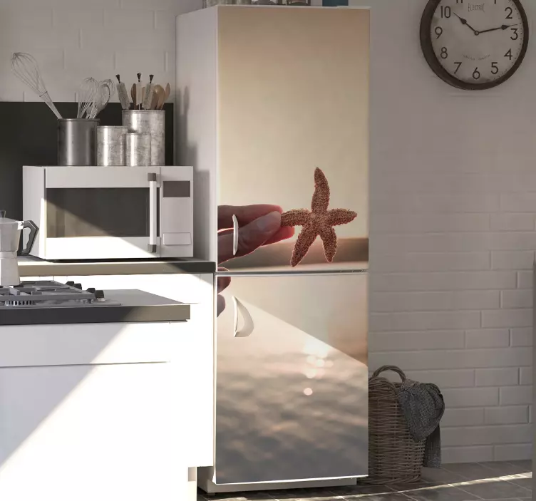 Meritähti illuusio jääkaappitarra - Tenstickers