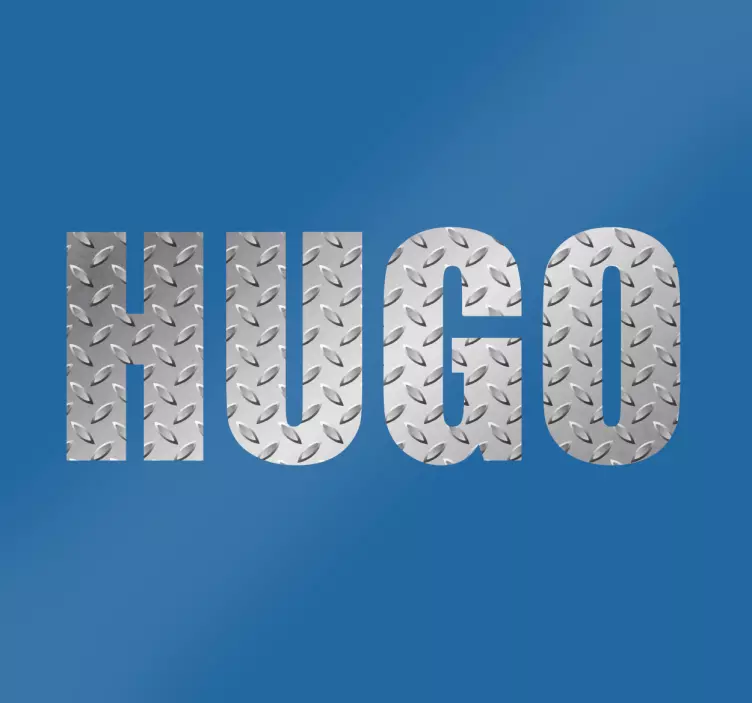 Metallisen efektin mukautettu nimitarra - Tenstickers