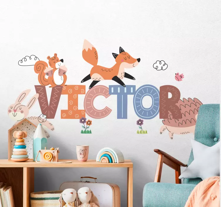 Metsän poikaset eläimet eläintarrat - Tenstickers