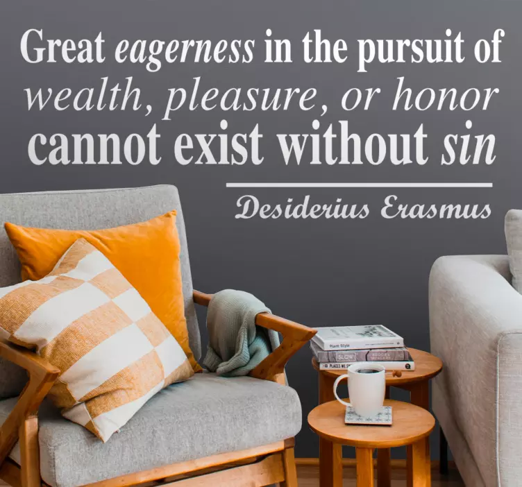 Mietelause inspiroiva seinätarra - Tenstickers