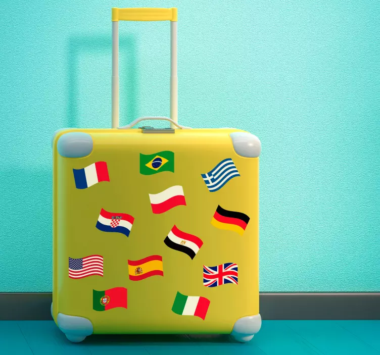 Pienet maailmanlippujen lipputarrat - Tenstickers