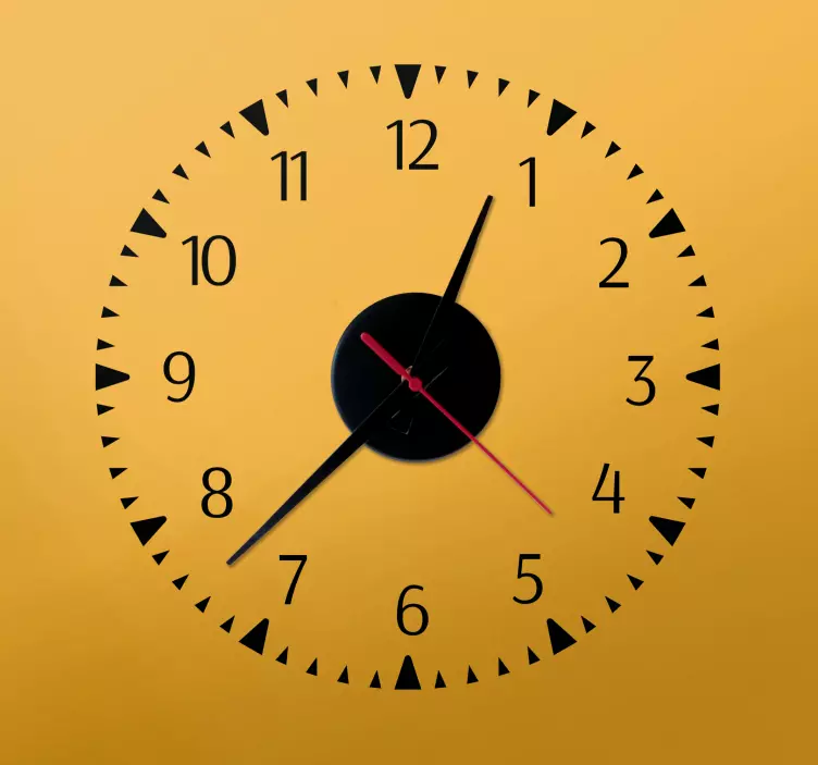 Minimalistinen muotoilu seinätarra kello - Tenstickers