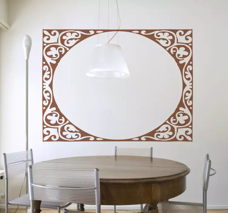 Moderni soikea runko tarra - Tenstickers