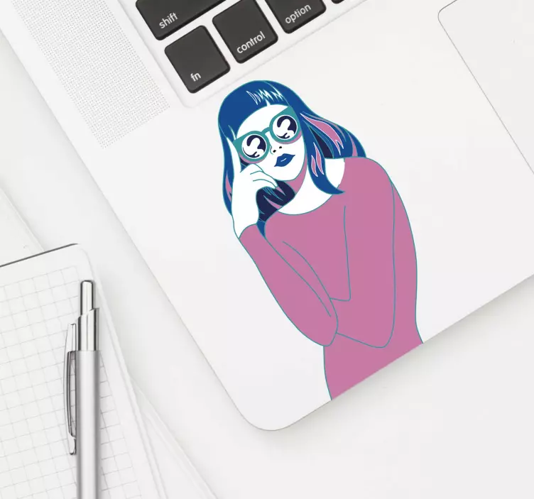 Moderni tyttö olohuoneen seinän sisustus - Tenstickers