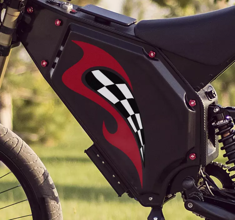 Moottoripyöräily vinyyli tarra - Tenstickers