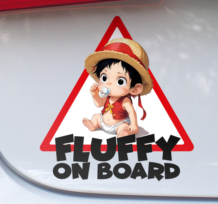 Mukautettu anime-hahmo baby on board tarra - Tenstickers