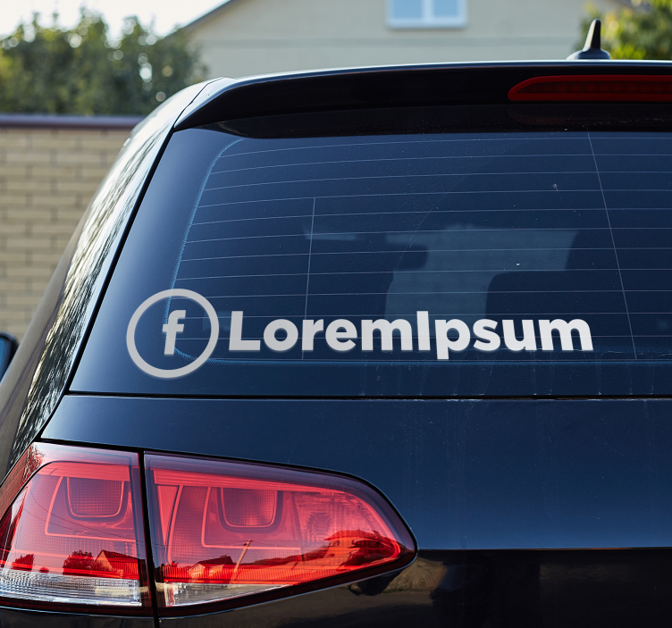 Mukautettu facebook-tili autotarra - Tenstickers