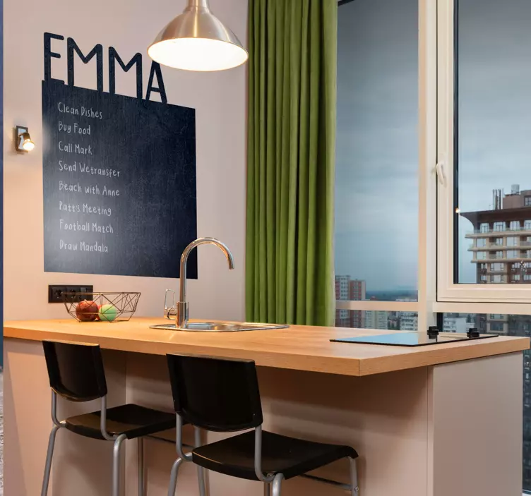 Mukautettu liitutaulu liitutaulu seinätarra - Tenstickers