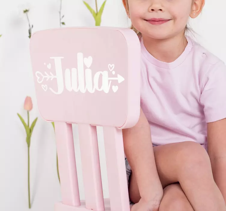 Mukautettu nimi rakkaus mukautettu tarra - Tenstickers