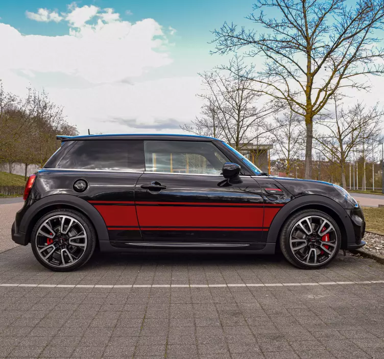 Mukautetun ralliauton vinyyli tarra - Tenstickers