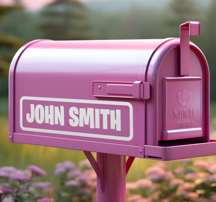 Mukautetut 1 tuuman postilaatikon kirjaimet postilaatikko tarra - Tenstickers