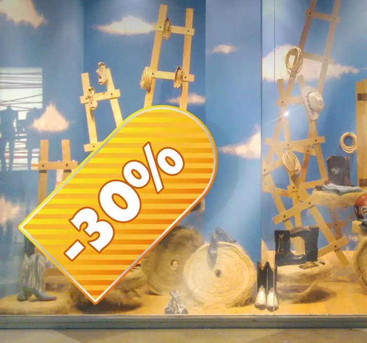 Muokattava keltainen tarra -tarra - Tenstickers