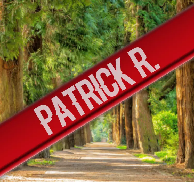 Muokattava nimikyltti pyörätarra - Tenstickers