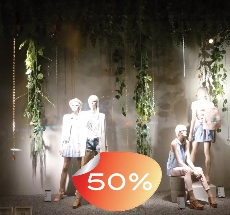 Muokattavissa oleva punainen tarjousikkuna -tarra - Tenstickers