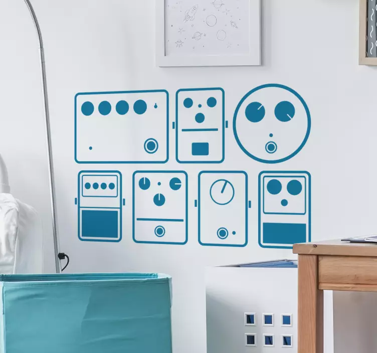 Musiikki sisustustarra pedaalit - Tenstickers