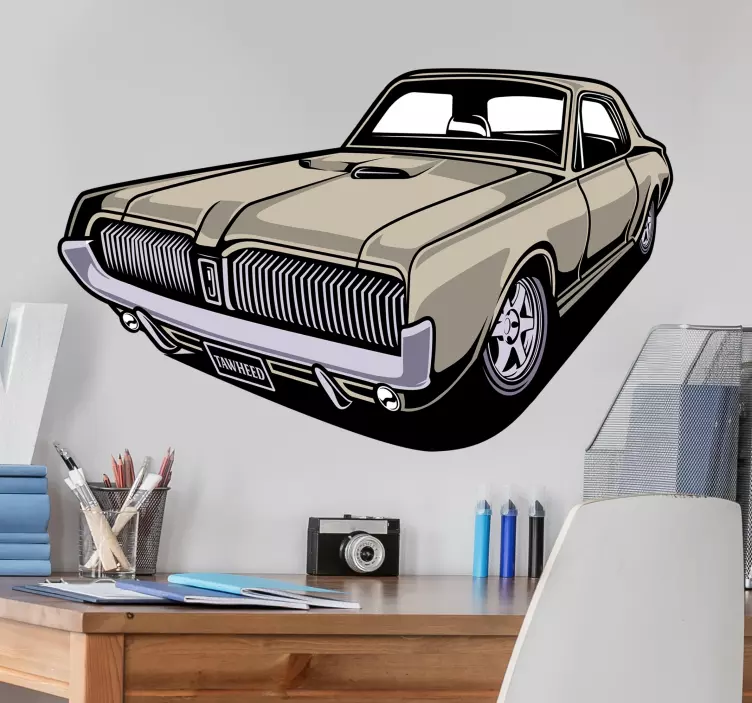 Mustangin autovinyylitarra - Tenstickers