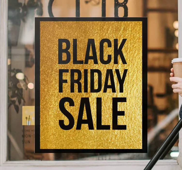 Myynti-ilmoitus Black Friday tarra - Tenstickers