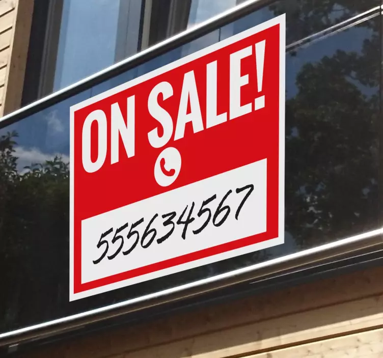 Myytävänä kyltti - Tenstickers