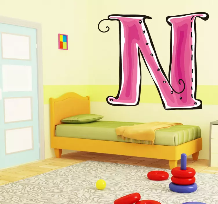 N-kirjaimen tarra - Tenstickers