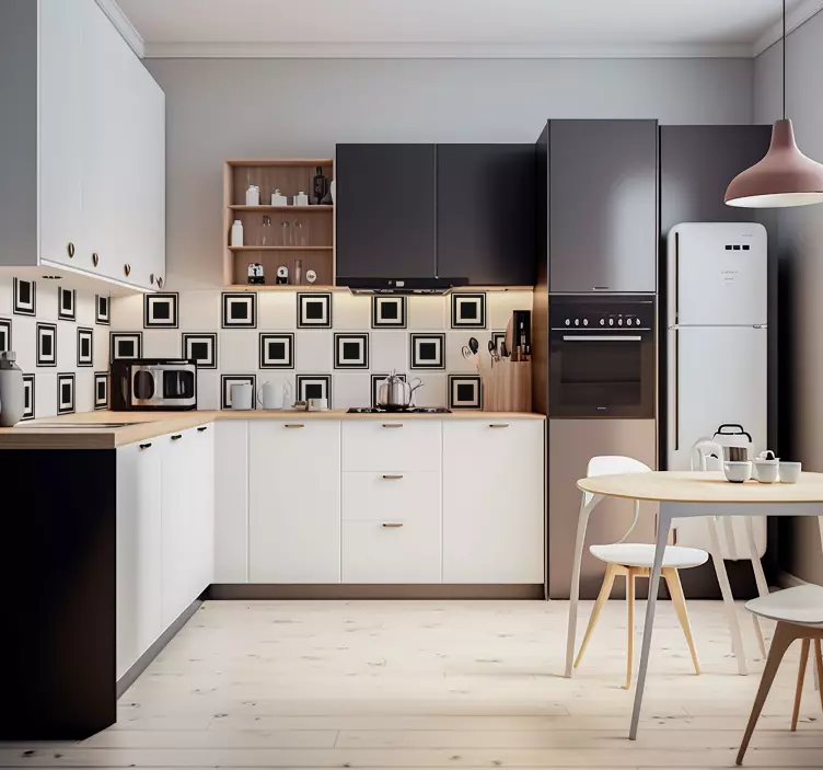 Neliöt laattoja varten neliönmuotoinen tarra - Tenstickers