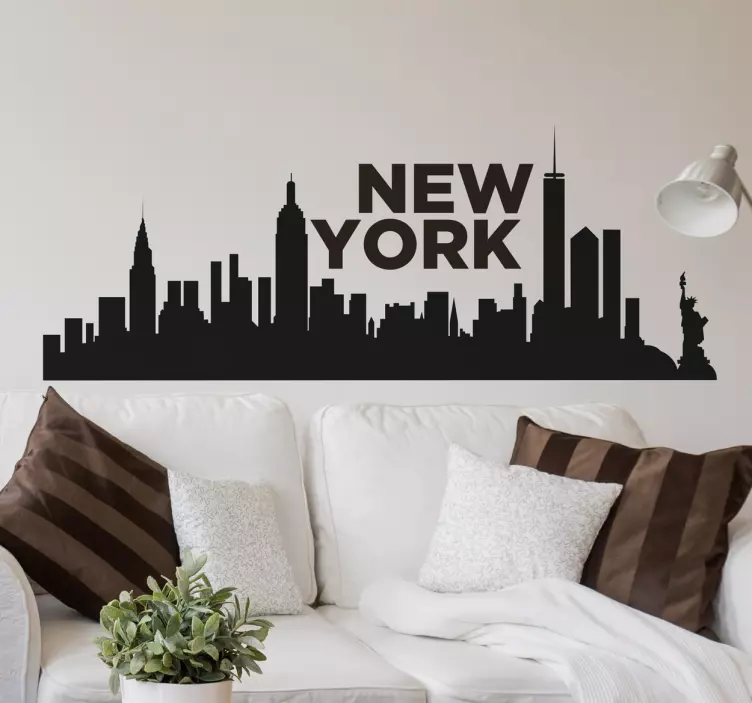 New York Skyline Sisustustarra - Tenstickers