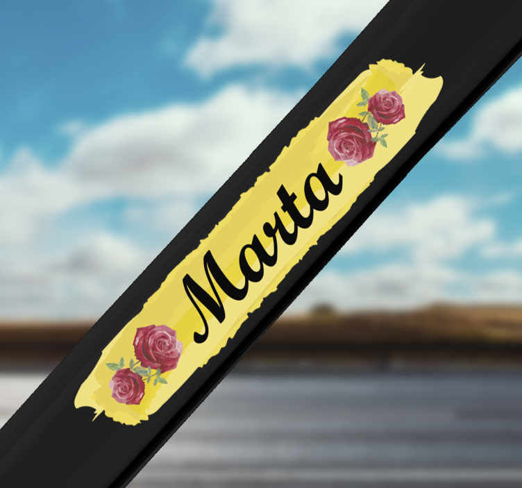 Ruusipyörä mukautettava kukka seinä tarra - Tenstickers